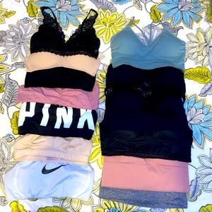 Bundle of 13 EUC Sports Bras & Bralettes-sizes Medium & Large